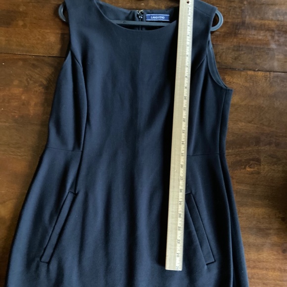 Lands End Ponte Sleeveless Dress, 8P - Picture 7 of 9